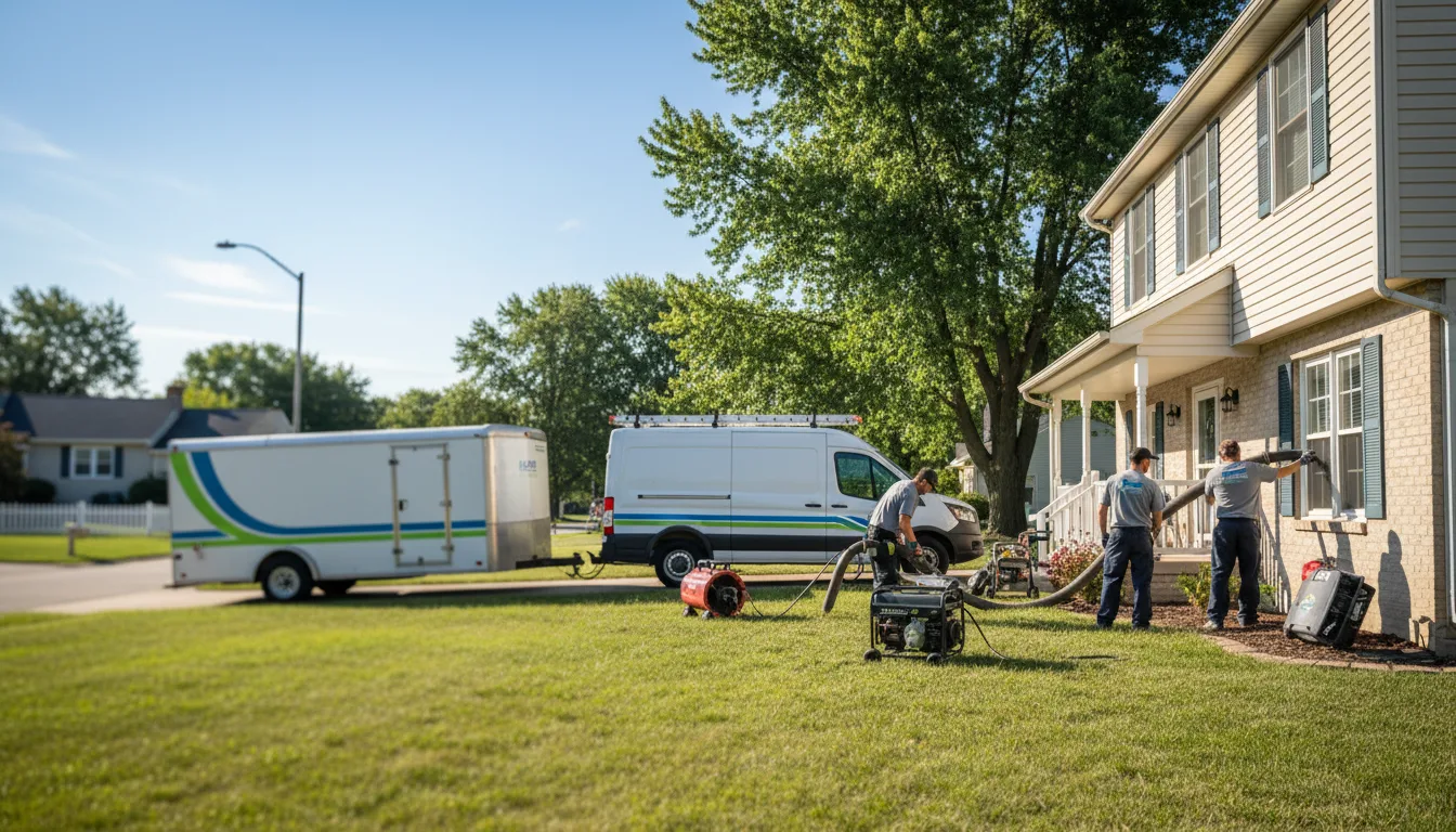 Flooded Basement Restoration And Cleanup With Repair in Butlerville, IN near me